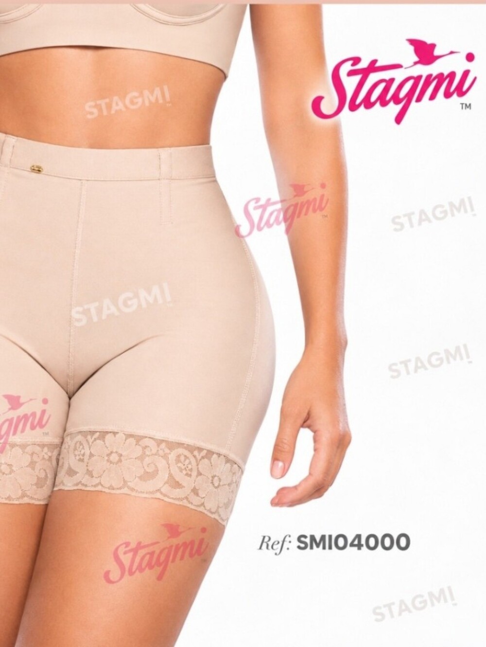 XL Faja Colombiana Stagmi Butt Best Shaper BBL Red Short Shapewear & Thong Set!